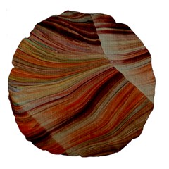 Marbled Paper Mottle Color Movement Large 18  Premium Round Cushions