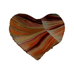 Marbled Paper Mottle Color Movement Standard 16  Premium Heart Shape Cushions by Pakrebo