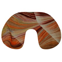 Marbled Paper Mottle Color Movement Travel Neck Pillow by Pakrebo