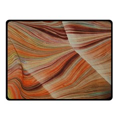 Marbled Paper Mottle Color Movement Double Sided Fleece Blanket (Small) 