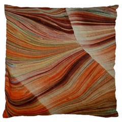 Marbled Paper Mottle Color Movement Standard Flano Cushion Case (One Side)