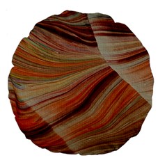 Marbled Paper Mottle Color Movement Large 18  Premium Flano Round Cushions