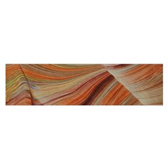 Marbled Paper Mottle Color Movement Satin Scarf (Oblong)