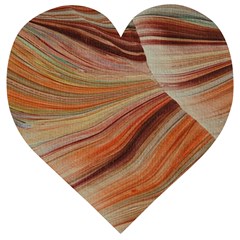 Marbled Paper Mottle Color Movement Wooden Puzzle Heart by Pakrebo