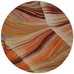 Marbled Paper Mottle Color Movement Wooden Puzzle Round by Pakrebo