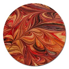 Marbled Paper Mottle Color Movement Magnet 5  (round) by Pakrebo