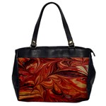 Marbled Paper Mottle Color Movement Oversize Office Handbag Front