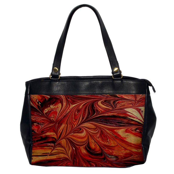 Marbled Paper Mottle Color Movement Oversize Office Handbag