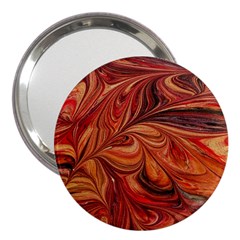 Marbled Paper Mottle Color Movement 3  Handbag Mirrors by Pakrebo