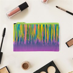 Background Colorful Texture Bright Cosmetic Bag (xs) by Pakrebo