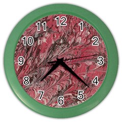 Mottle Color Movement Colorful Color Wall Clock by Pakrebo