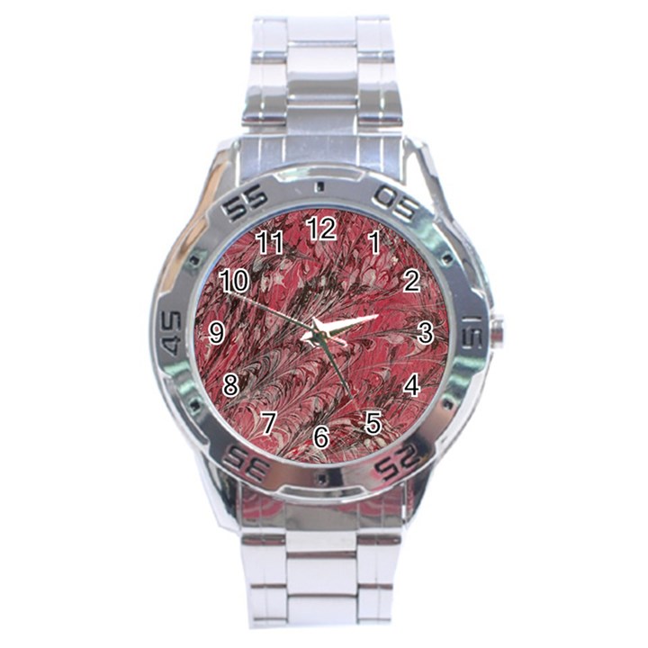 Mottle Color Movement Colorful Stainless Steel Analogue Watch