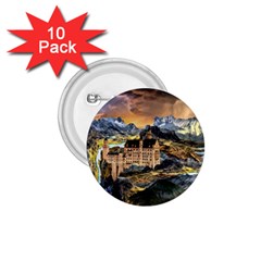 Castle Fantasy Landscape Stormy 1 75  Buttons (10 Pack) by Pakrebo