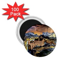 Castle Fantasy Landscape Stormy 1 75  Magnets (100 Pack)  by Pakrebo