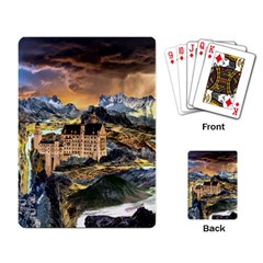 Castle Fantasy Landscape Stormy Playing Cards Single Design (rectangle) by Pakrebo