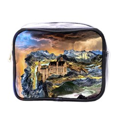 Castle Fantasy Landscape Stormy Mini Toiletries Bag (one Side) by Pakrebo