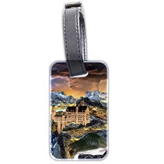 Castle Fantasy Landscape Stormy Luggage Tag (two Sides) by Pakrebo