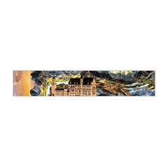 Castle Fantasy Landscape Stormy Flano Scarf (mini) by Pakrebo