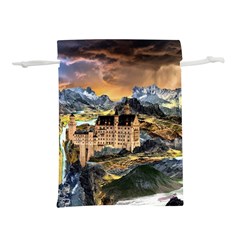 Castle Fantasy Landscape Stormy Lightweight Drawstring Pouch (s)