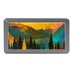 Trees Mountains Sun Sunrise Warm Memory Card Reader (mini)