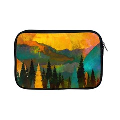 Trees Mountains Sun Sunrise Warm Apple Ipad Mini Zipper Cases by Pakrebo