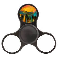 Trees Mountains Sun Sunrise Warm Finger Spinner