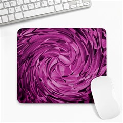 Strudel Magenta Pattern Art Spiral Large Mousepads by Pakrebo