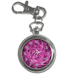 Strudel Magenta Pattern Art Spiral Key Chain Watches by Pakrebo