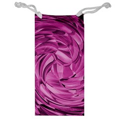 Strudel Magenta Pattern Art Spiral Jewelry Bag by Pakrebo