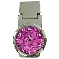 Strudel Magenta Pattern Art Spiral Money Clip Watches by Pakrebo