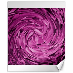 Strudel Magenta Pattern Art Spiral Canvas 16  X 20 