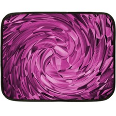 Strudel Magenta Pattern Art Spiral Fleece Blanket (mini) by Pakrebo