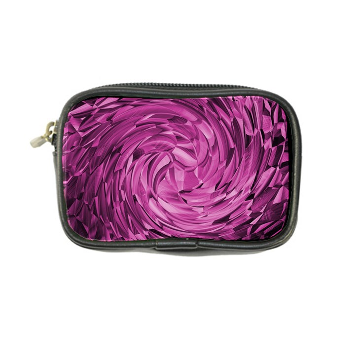 Strudel Magenta Pattern Art Spiral Coin Purse