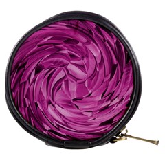 Strudel Magenta Pattern Art Spiral Mini Makeup Bag by Pakrebo