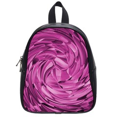 Strudel Magenta Pattern Art Spiral School Bag (small) by Pakrebo