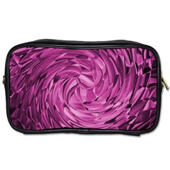 Strudel Magenta Pattern Art Spiral Toiletries Bag (two Sides) by Pakrebo