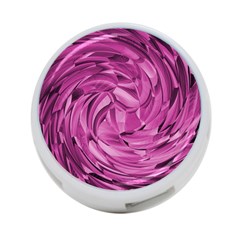 Strudel Magenta Pattern Art Spiral 4-port Usb Hub (two Sides) by Pakrebo