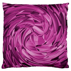 Strudel Magenta Pattern Art Spiral Large Cushion Case (one Side) by Pakrebo