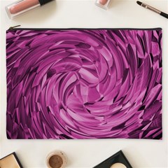 Strudel Magenta Pattern Art Spiral Cosmetic Bag (xxxl) by Pakrebo