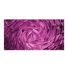 Strudel Magenta Pattern Art Spiral Satin Wrap by Pakrebo