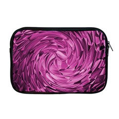 Strudel Magenta Pattern Art Spiral Apple Macbook Pro 17  Zipper Case by Pakrebo