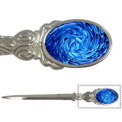 Strudel Blue White Light Blue Letter Opener by Pakrebo