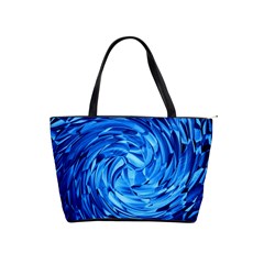 Strudel Blue White Light Blue Classic Shoulder Handbag by Pakrebo