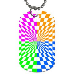 Checkerboard Again 8 Dog Tag (two Sides) by impacteesstreetwearseven