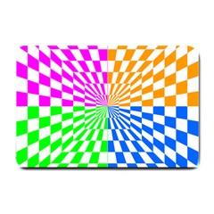 Checkerboard Again 8 Small Doormat  by impacteesstreetwearseven