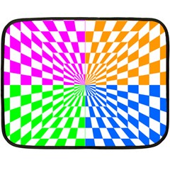 Checkerboard Again 8 Double Sided Fleece Blanket (mini)  by impacteesstreetwearseven