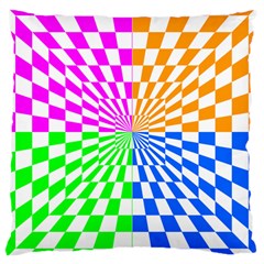 Checkerboard Again 8 Large Cushion Case (two Sides) by impacteesstreetwearseven