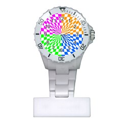 Checkerboard Again 8 Plastic Nurses Watch by impacteesstreetwearseven