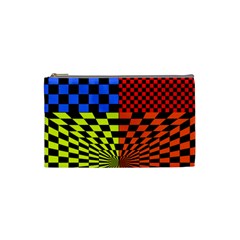 Checkerboard Again 7 Cosmetic Bag (Small)