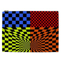 Checkerboard Again 7 Cosmetic Bag (XXL)